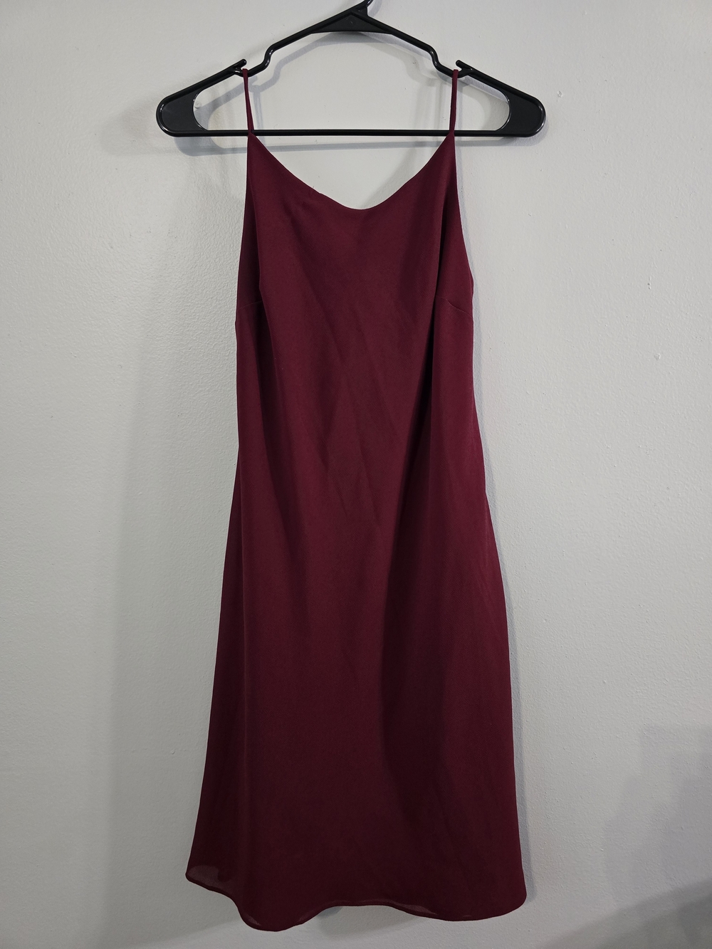 Burgundy Mini Dress